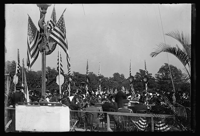 Corner stone laying, Arlington, [Virginia], Oct. 13, 1915