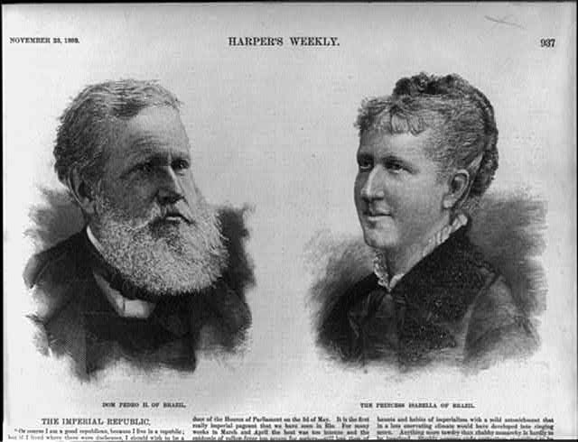 Dom Pedro II of Brazil and the Princess Isabella of Brazil