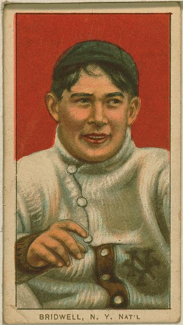 [Al Bridwell, New York Giants, baseball card portrait]