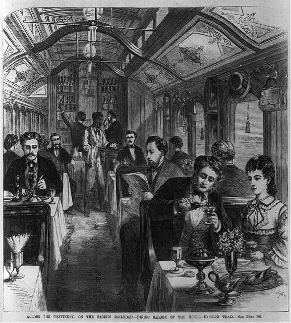 Across the continent on the Pacific Railroad - dining...