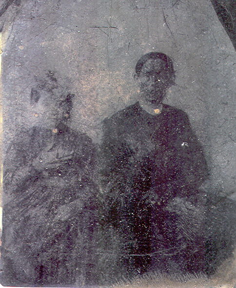 Scanned Tin Type Unknown Terry Relation of Franklin County, Texas