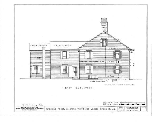 HABS RI,5WICK,5 (sheet 4 of 14) Immanuel Case House,...
