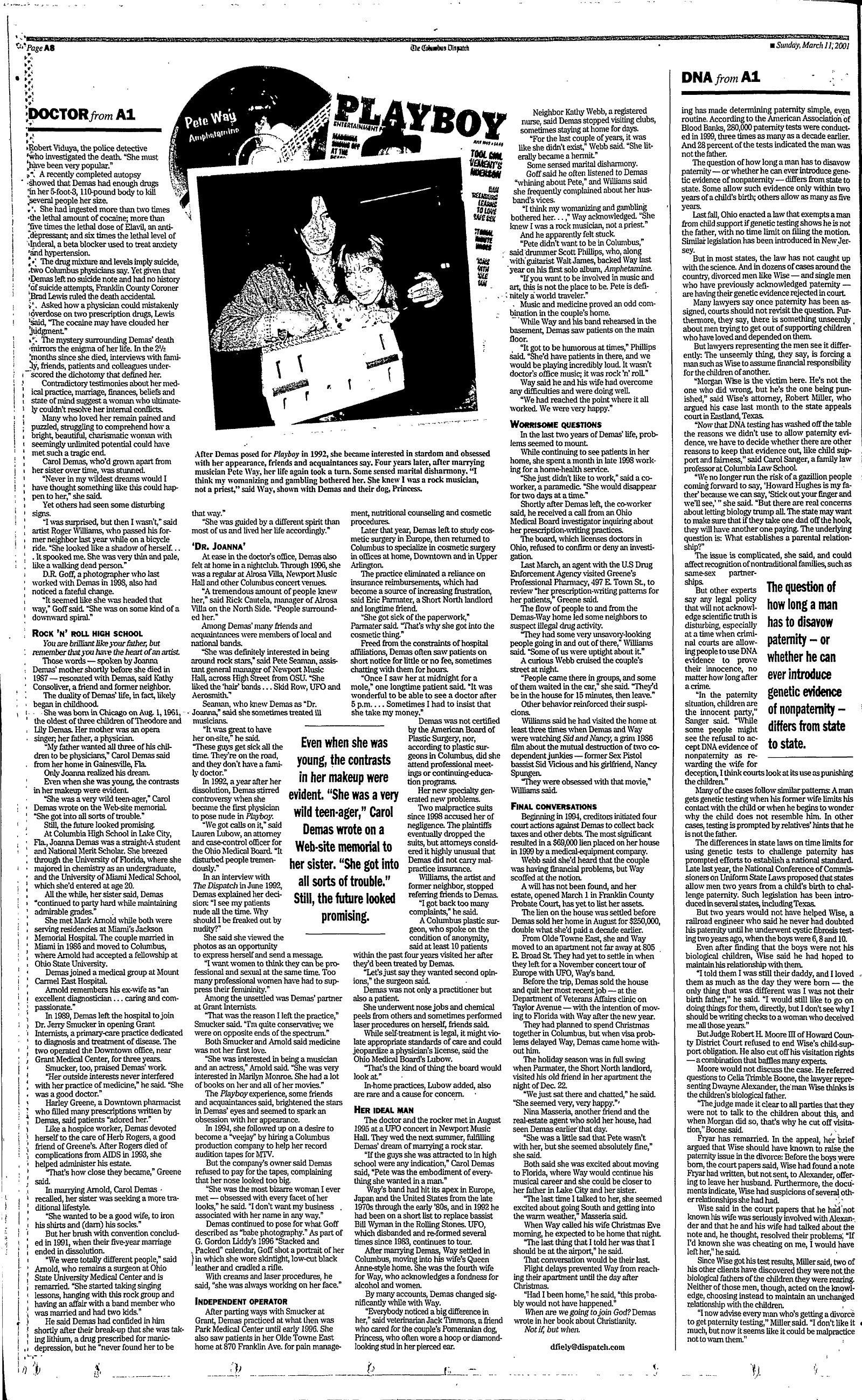 Columbus Dispatch March 11, 2001 pt. 2