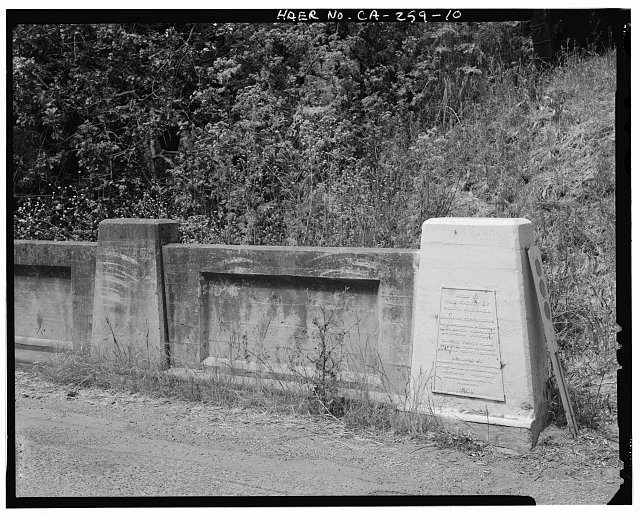 10. View of interior rail and dedication plaque on...