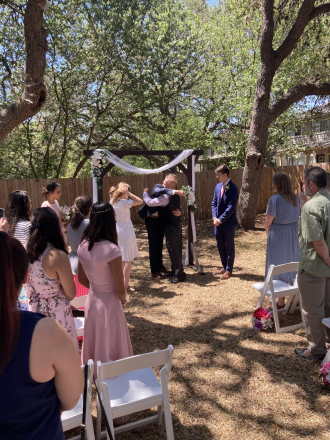 Dean in bittersweet moment of giving his daughter away at weddings blessing in San Antonio 2022
