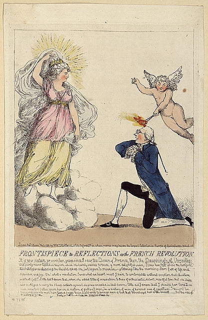 Frontispiece to Reflections on the French revolution