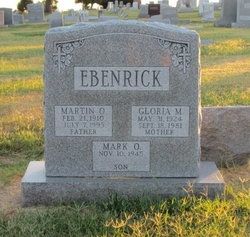 Martin O Ebenrick gravesite