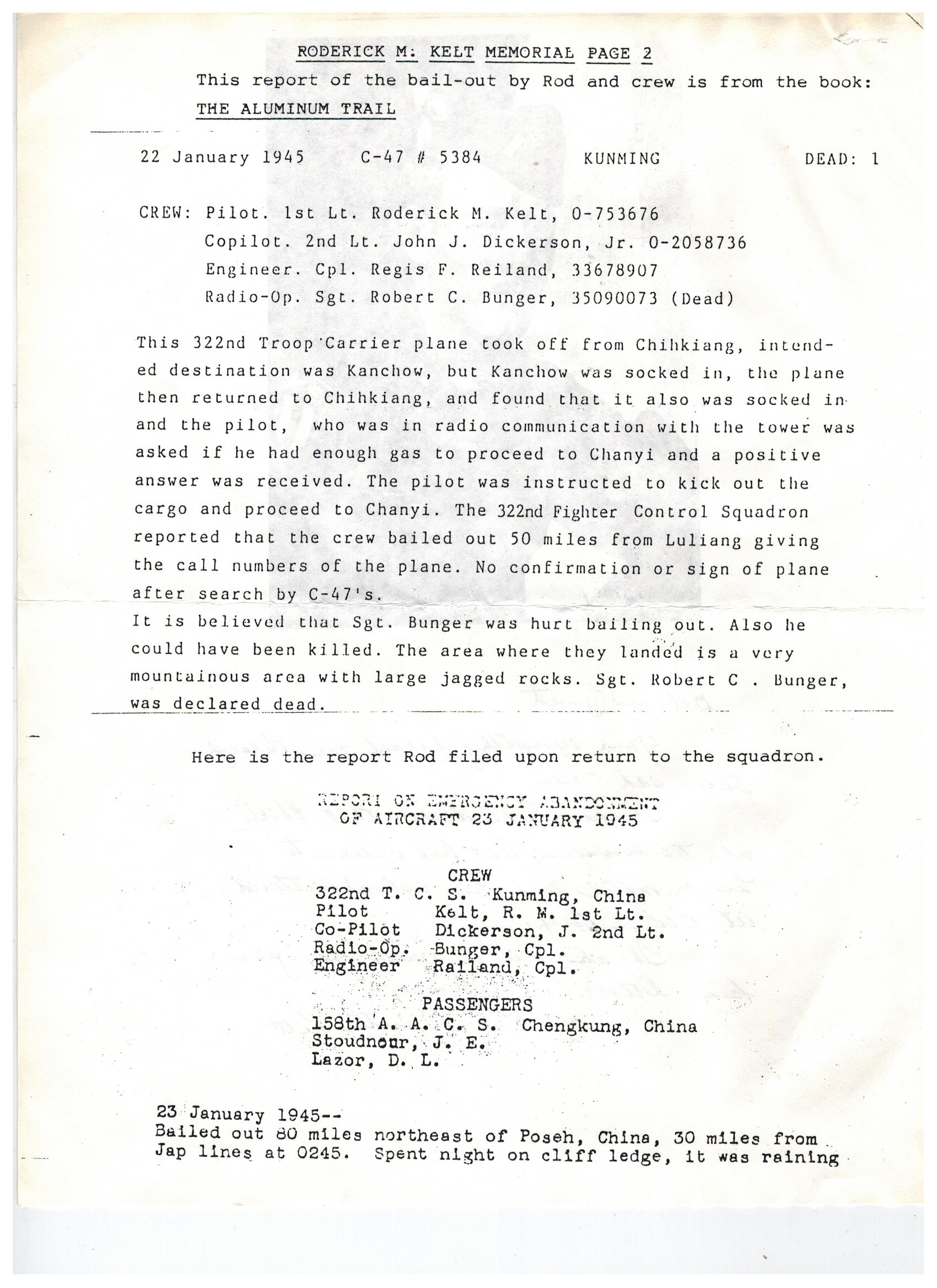 Roderick Murray Kelt Memorial Page 2