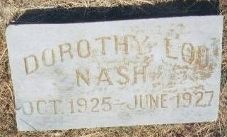 Dorothy Lou Nash Gravestone