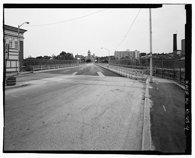 4. Roadway, view east - Court Street Bridge, Court Street...