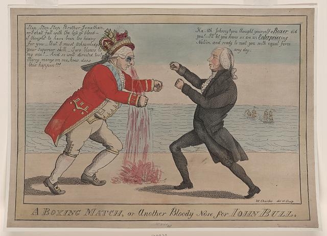 A boxing match, or another bloody nose for John Bull / W....