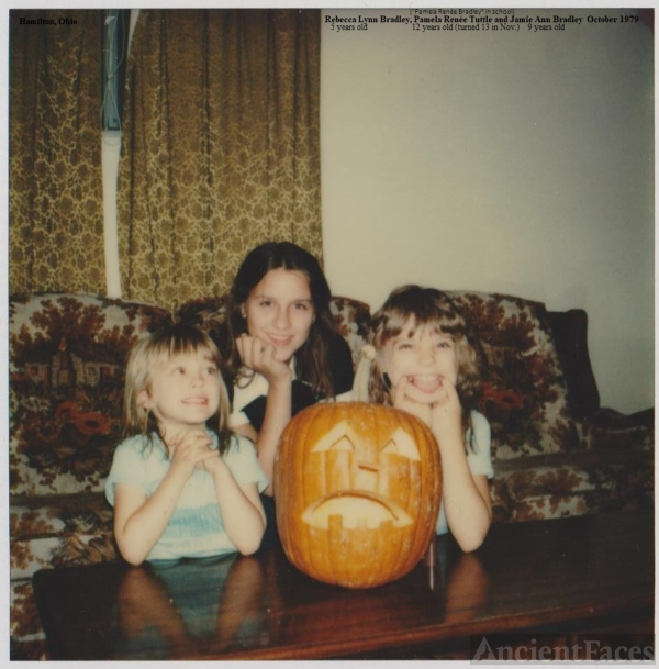 Becky, Pam and Jamie Bradley, 1979