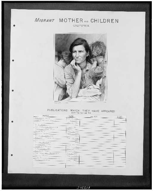 Migrant mother and children - California