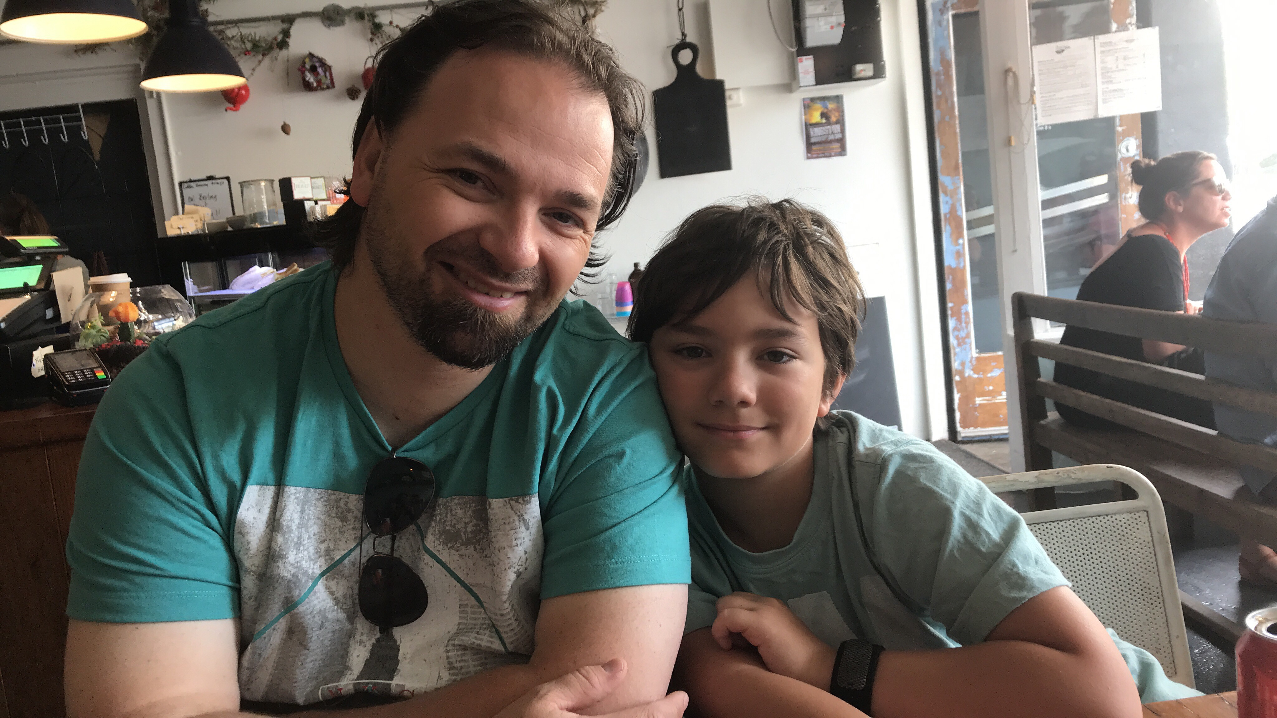 Mark and Tom out to lunch 