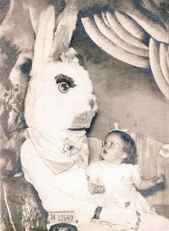 Easter Bunny with child Easter Bunny with child