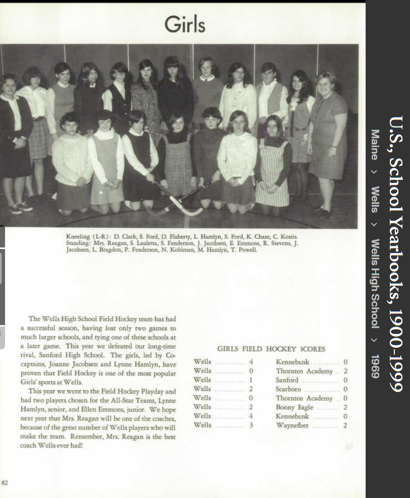 Terri Jean Daly-Regan--U.S., School Yearbooks, 1900-1999(1969)Teacher phys. Ed. c