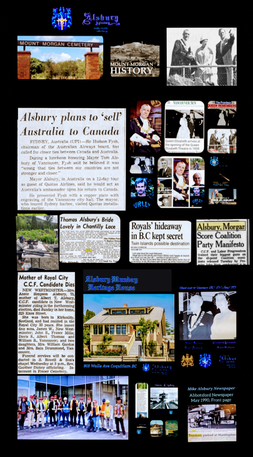 Alsbury family records collection 