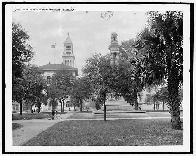 Post office and Gordon monument [Wright Square],...