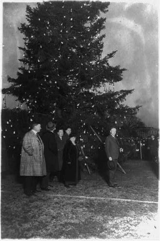 President Coolidge & Christmas tree