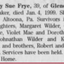 Cindy Sue Frye (obituary)