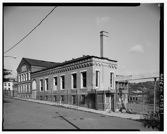 1. VIEW NORTHWEST OF MILL STREET GATE AND WEST FACADE OF...