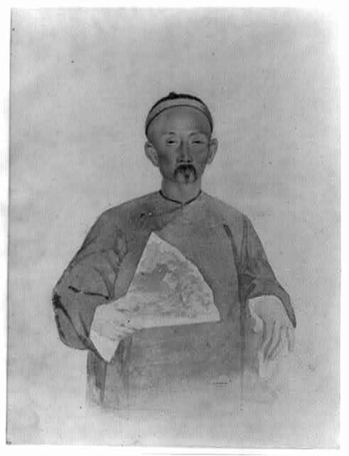 [Chinese official or gentleman, half-length portrait,...