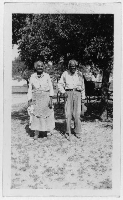 Bill and Ellen Thomas, ex-slaves, Hondo