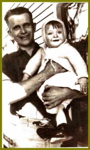 Fred Albert Oaksford with his daughter Ruth