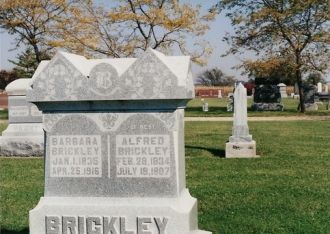 Alfred Brickley & Barbara Haflich gravestone