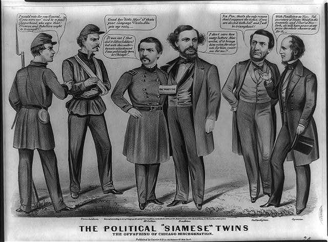The political "Siamese" twins, the offspring of Chicago...