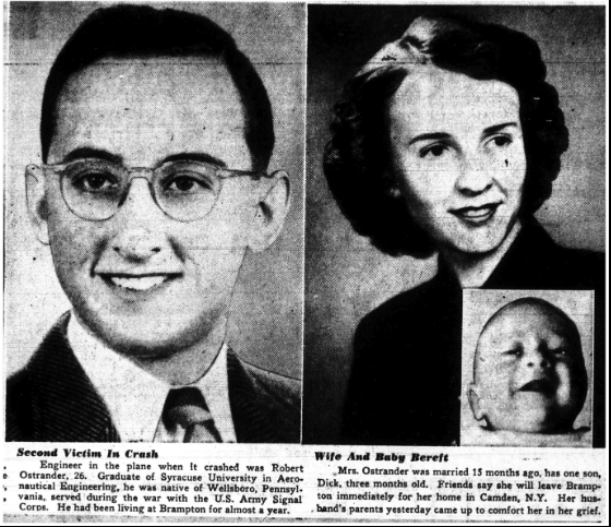 Robert Gibbs Ostrander- Second Victim In Crash