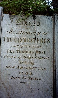 Thomas West Headstone
