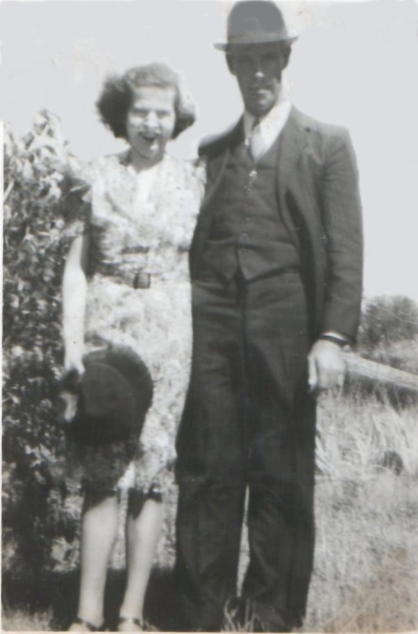 Albert and Thelma Taylor on their Wedding Day