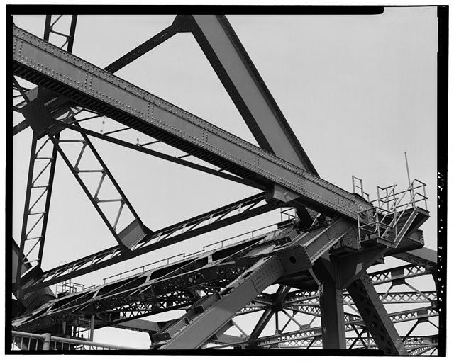 22. Detail showing east side operating strut of bascule...