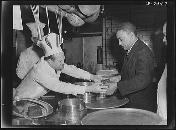 Dehydrated food luncheon at Senate. Chef Denissen hands...
