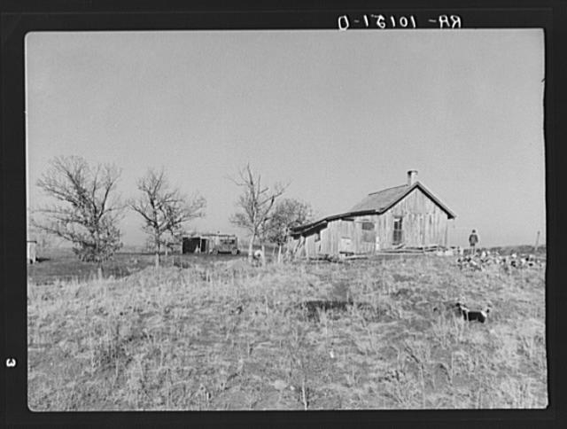 Residence of John Scott near Ringgold County, Iowa. He is...