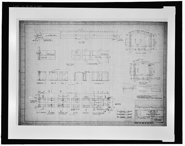125. Back side technical facilities passageways between...