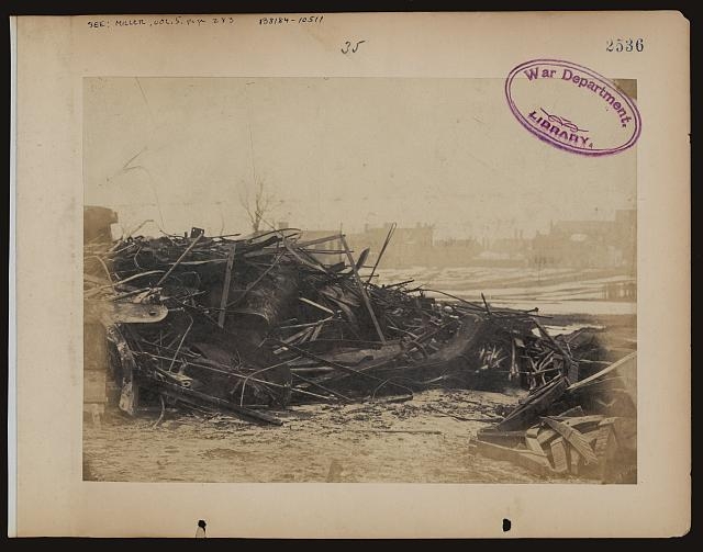 Scrap heap at Alexandria, composed of remains of cars and...