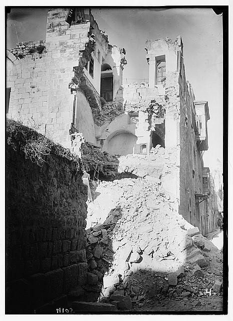 Palestine events. The earthquake of July 11, 1927. A...