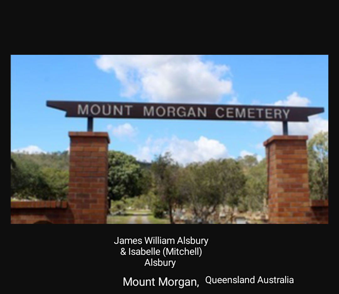 Mount Morgan Cemetery, Australia (Mitchell) Alsbury