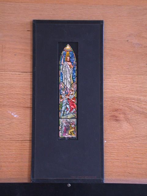 [Design drawing for stained glass window Ascension]