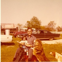 Kristen Cornett & dad, 1976 