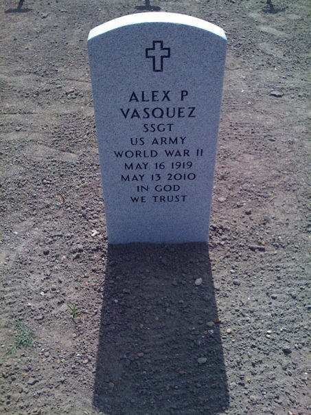 Alex P Vasquez gravesite