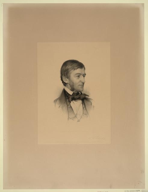[Ralph Waldo Emerson, head-and-shoulders portrait, facing...