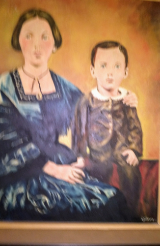 Mary Elizabeth and son John Robert Farrell apx 1864