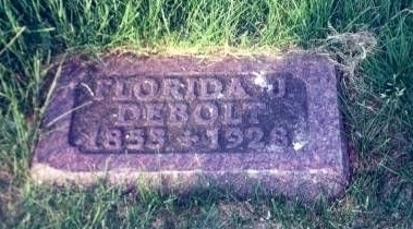 Florida J.Debolt Tombstone