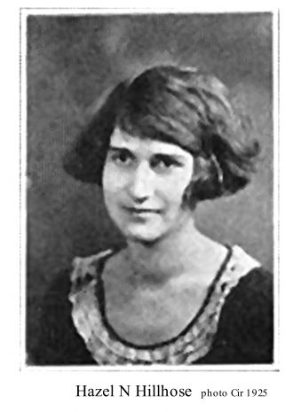 Hazel N Hillhouse, 1925