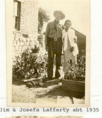James Annis Lafferty and Josefa Lujan Lucero
