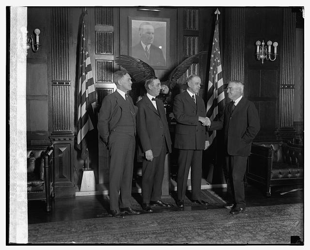 James R. Garfield, W.L. Fisher, Hubert Work, J.B. Payne