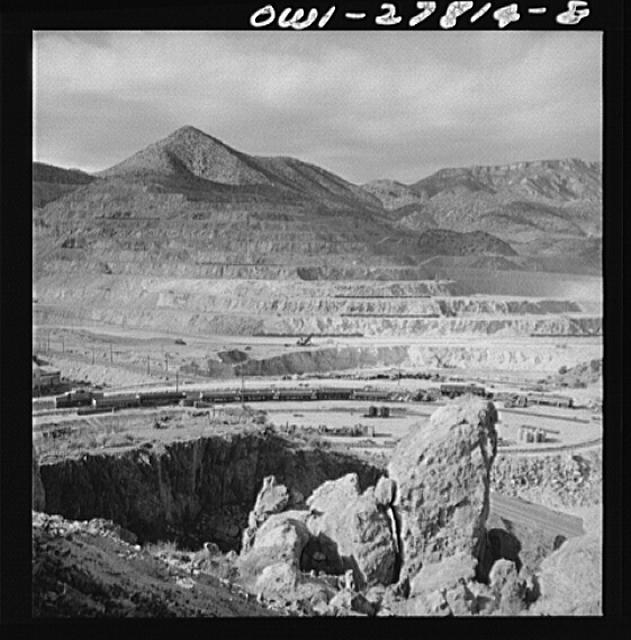 Morenci, Arizona. An open-pit copper mine of the Phelps...